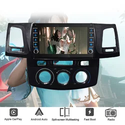 8G+128G Car Radio GPS Navi Monitor For Toyota Fortuner Hilux Revo Vigo 2005-2014 Autoradio Tape recorder DVD Cassette Carplay