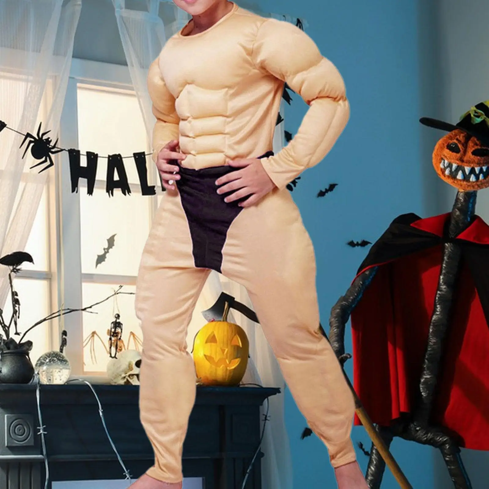 Costume da tuta muscolare Costume di Halloween per cosplay Vesti giochi di ruolo