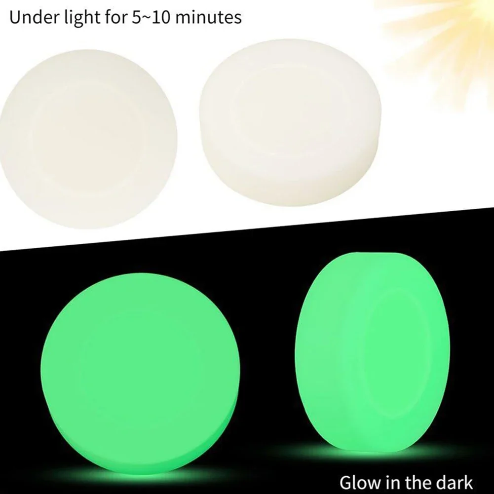 Glow in The Dark Hockey Puck Luminous Hockey Puck 3.54x1.18 In Ice Hockey Ball Versatile Portable for Indoor Outdoor Game