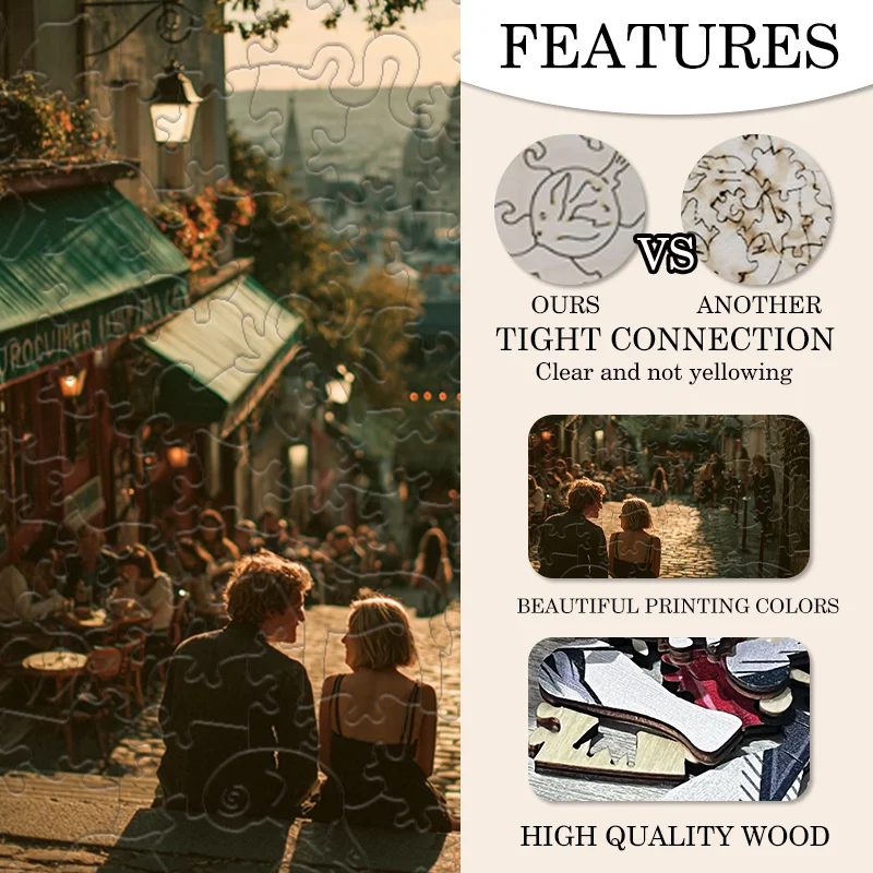 Square wooden puzzle DIY educational toy for children enhances children's hands-on skills and is a great interactive game for