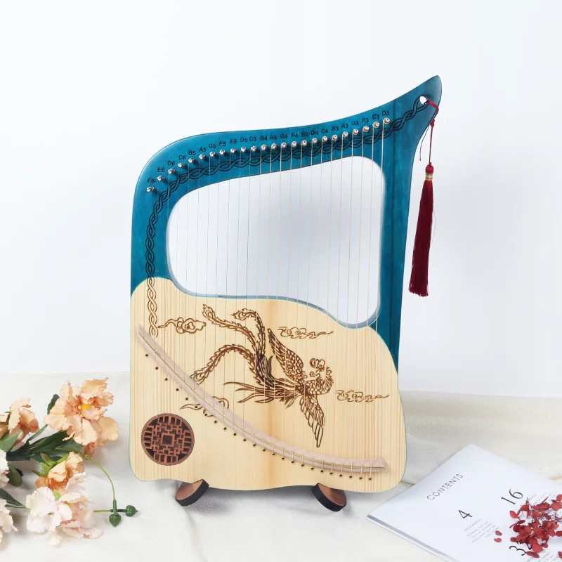 Lyre Harp Zither 24 Metal Stri - Musical Instrument Zither Harp 评论和价格
