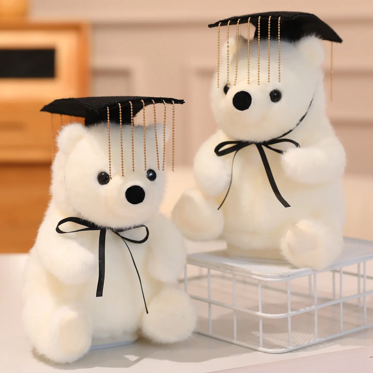 

20cm Kawaii Cartoon Polar Bear With Hat Plush Toys Can Record Play Music Cute Soft Lovely Stuffed Animal Bear Doll for Kids Gift