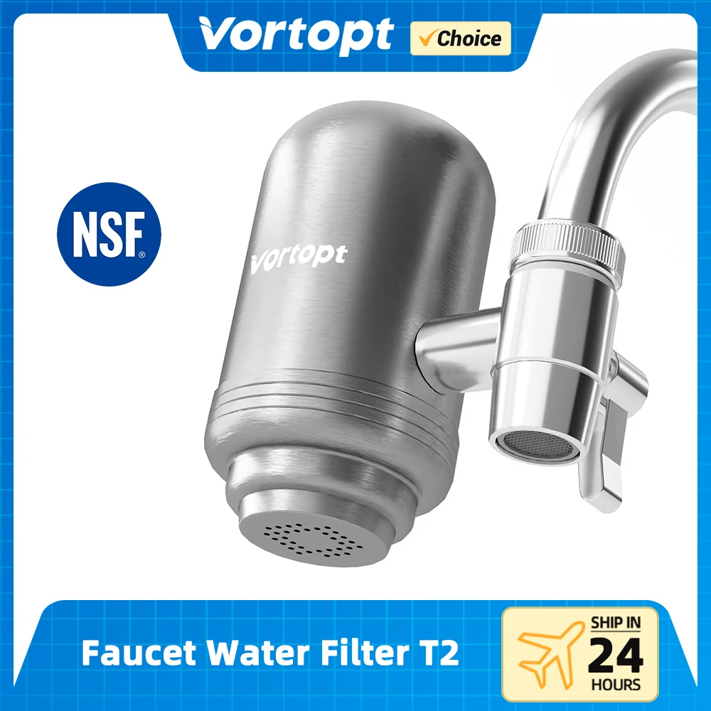 Vortopt Stainless Steel Faucet Drinking Water Filter for Kitchen Accessories Tap Filtro Water Filtration Purifier 500 Gallons