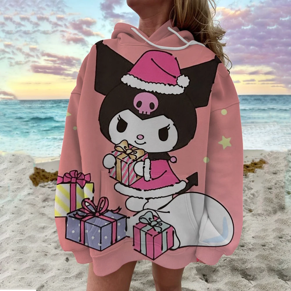 

Coulomi Hello Kitty 3D Hoodie Sweatshirt Woman Clothing Harajuku Long Sleeve Hooded Pullover Sweatshirts Sport Hoodies