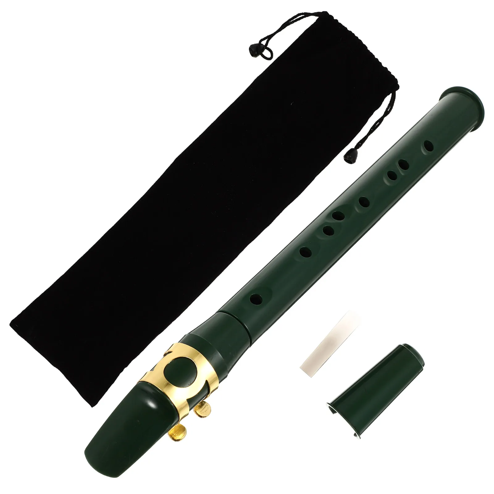 

Mini Saxophone Green ABS Material Lightweight Portable for Kids Adults Pocket Size Musical Toy Instrument Suitable Stage Shows