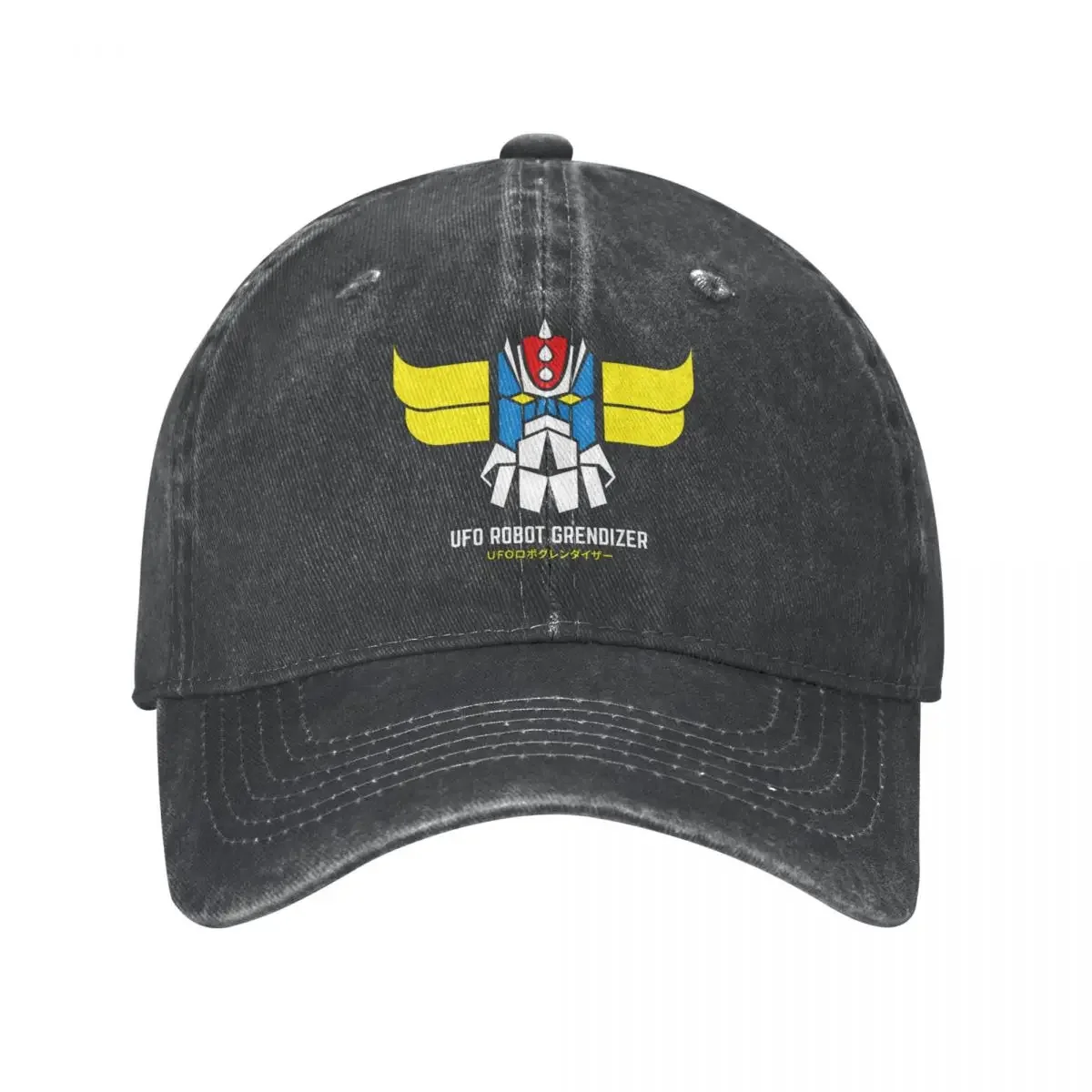 

Grendizer Robot UFO Goldrake Baseball Caps Accessories Classic Distressed Denim Goldorak Snapback Hat