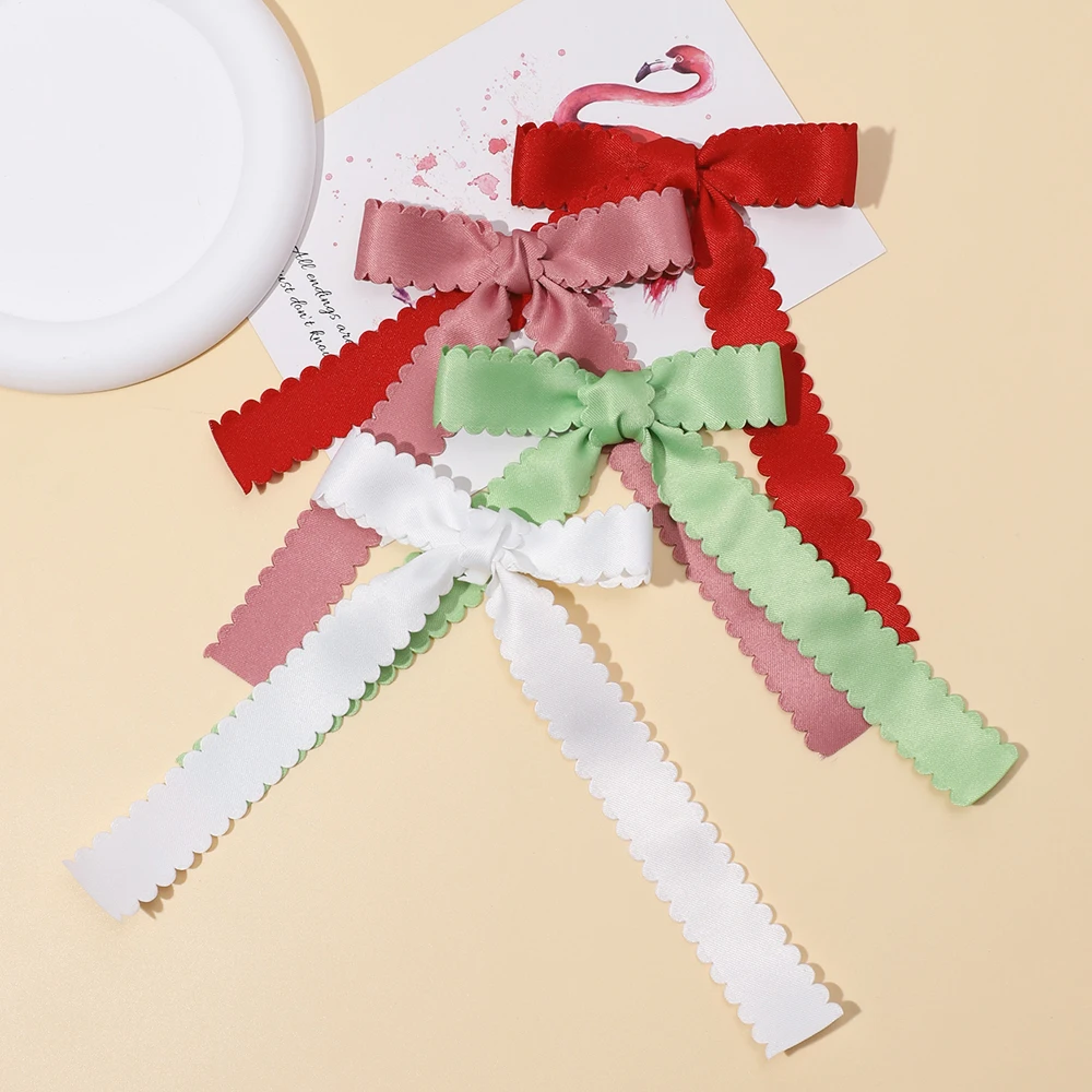 Baby Accessories For Newborn Toddler Kids Baby Girl Boy Hairclip Solid Ribbon Bow Hair Clips Exquisite Handmade Hair Accessories