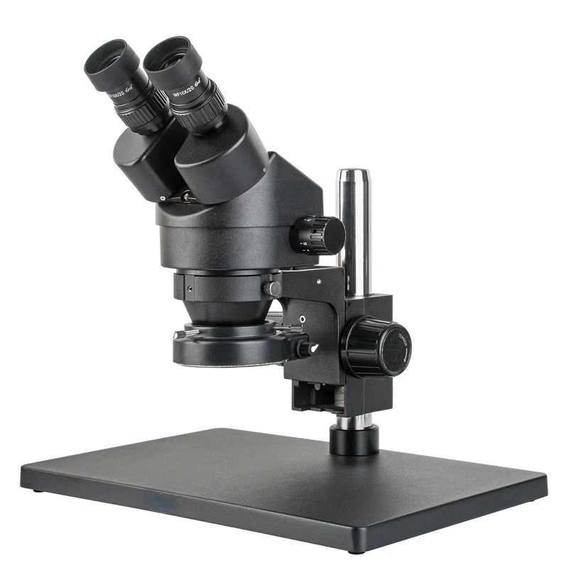 3.5X-90X binocular large platform stereo microscope high eye point and large field of view eyepiece continuous zoom lens