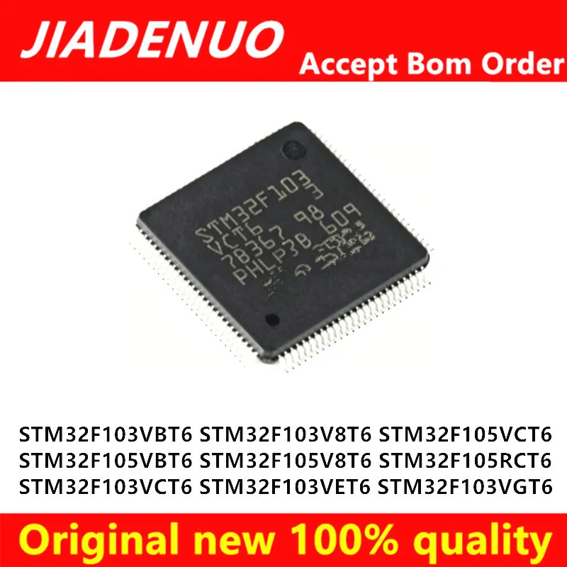 (1piece)New STM32F103VCT6 STM32F103VBT6 STM32F103VET6 STM32F103V8T6 VGT6 STM32F105V8T6 STM32F105VBT6 STM32F105VCT6 STM32F105RCT6