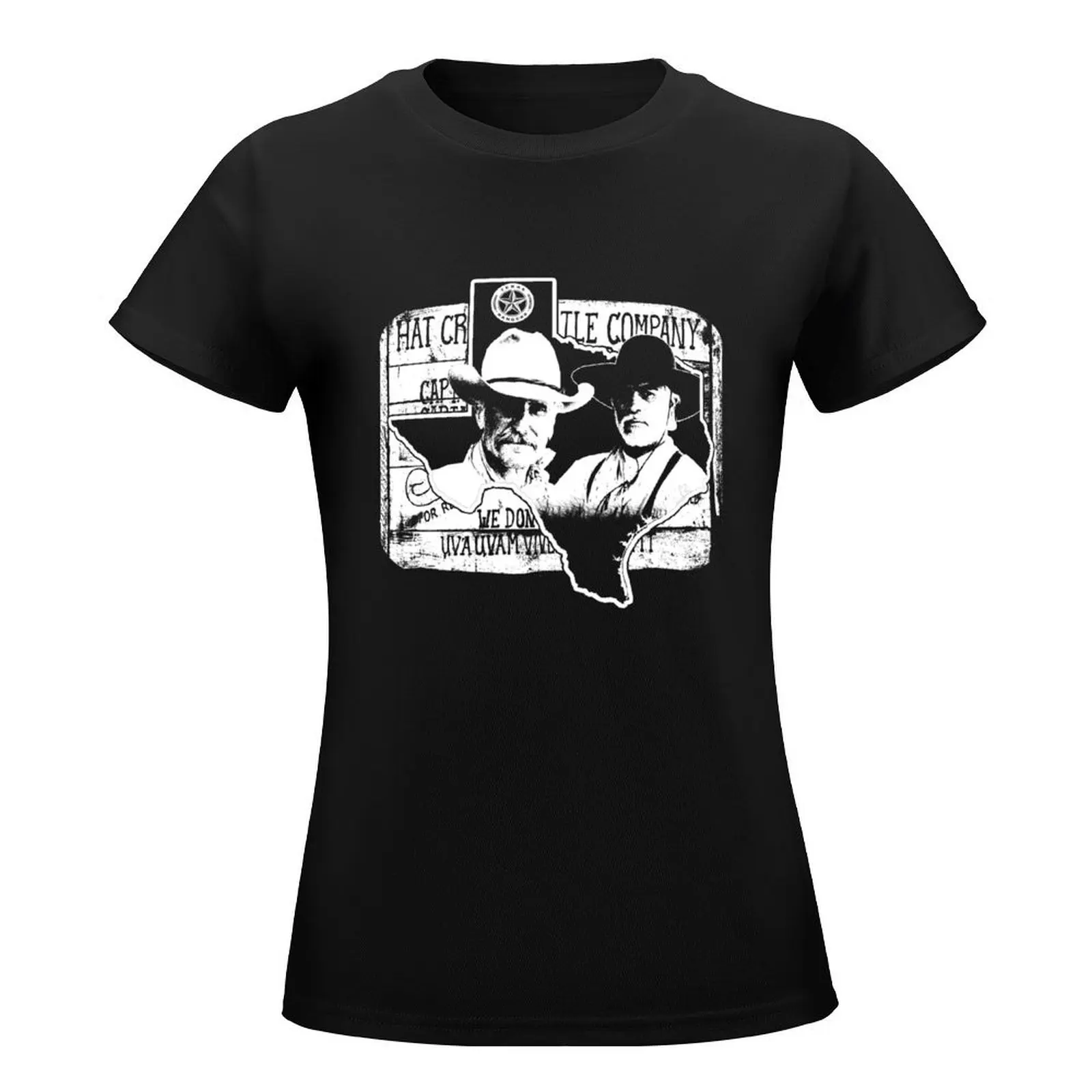 Lonesome dove - Hat Creek Texas T-Shirt shirts graphic tees tops Short sleeve tee white t-shirt dress for Women sexy