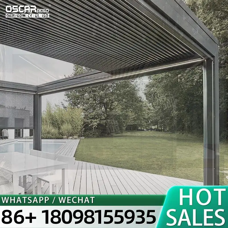 4 Season Free Standing Prefabricated Insulated Aluminium Sunroom for Villas with Glass and Solarium Function Ideal for Outdoor R