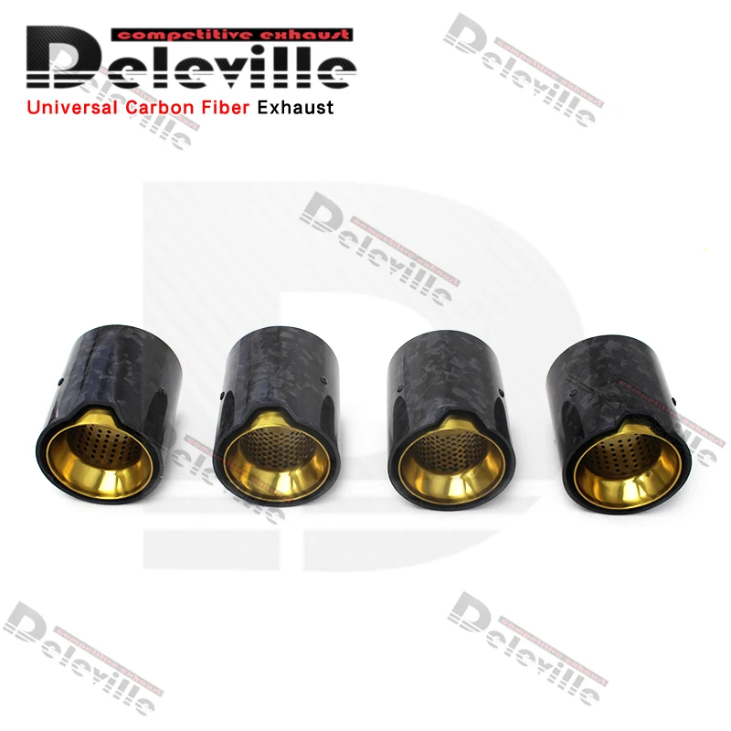 Racing Exhaust Tip For BMW M240 M340 M440 G20 G21 G23 G42 Carbon Fiber M Power 4 Outlet Forged Blue New Generation Muffler Tail