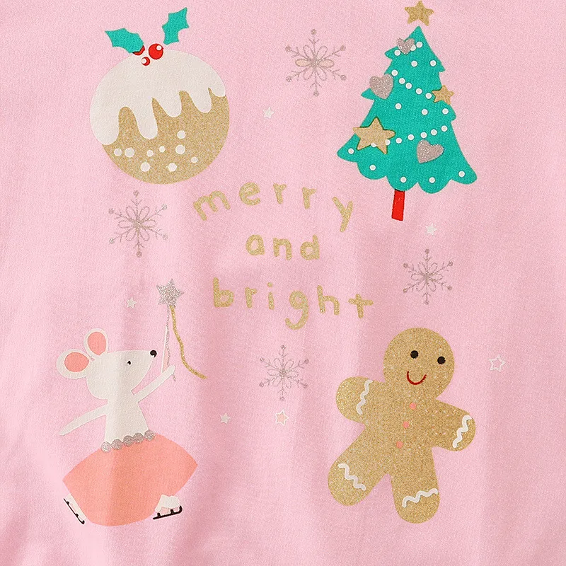 Girls New Year 2-7T Christmas Boys Girl Sweatshirts Long Sleeve Children Baby Clothing Toddler Hooded Shirts Costume Kids Shirts