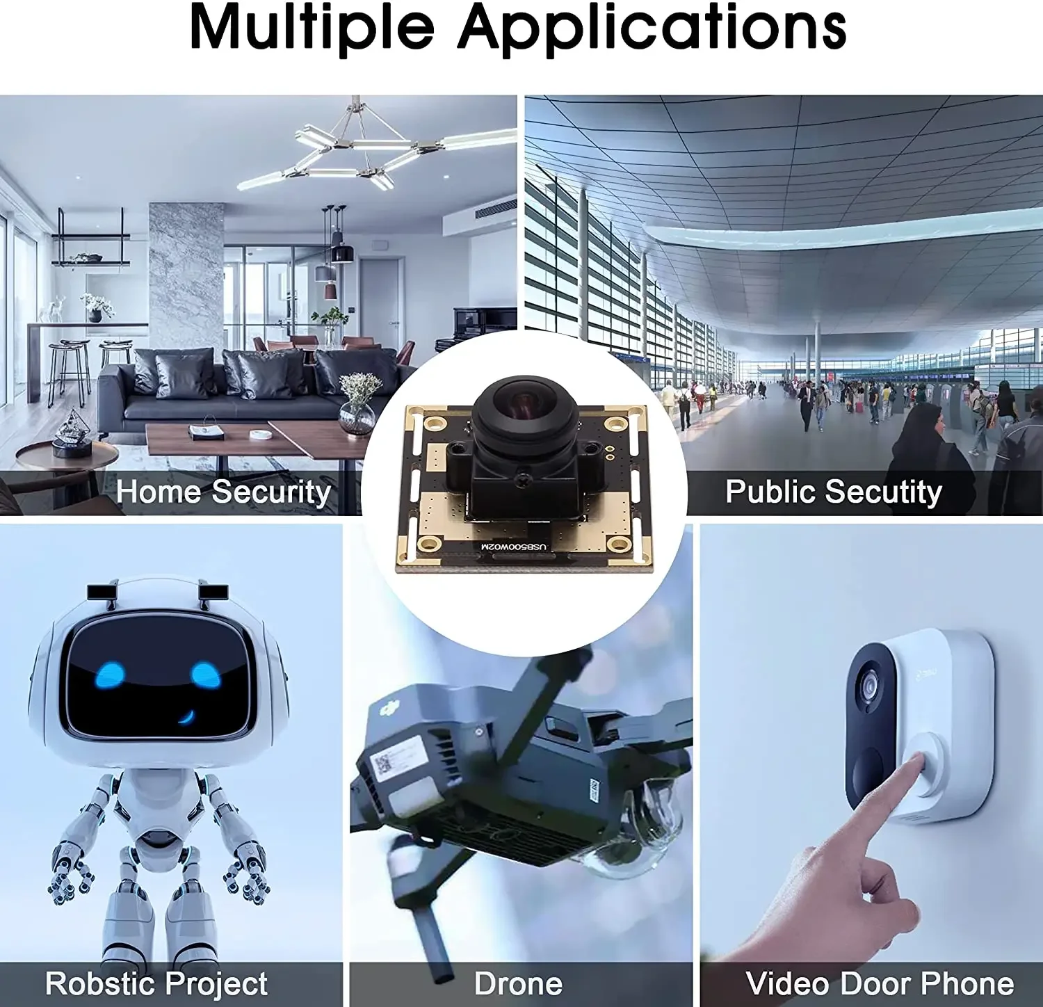 ELP 5MP HD Wide Angle USB Camera Module with 170degree Fisheye Lens CMOS OV5640  PC Webcam For ATM, Kiosk,Vending Machines