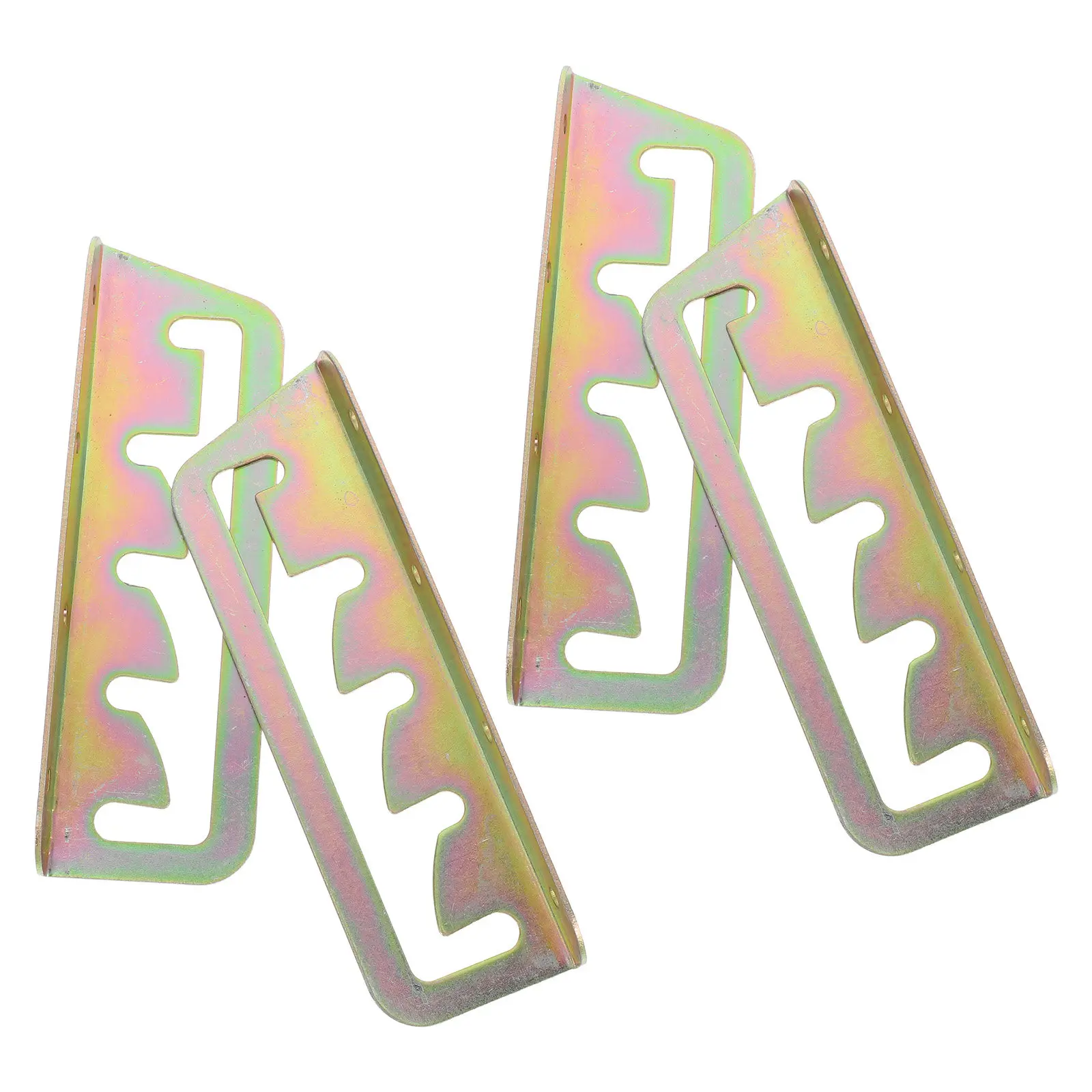 2 Sets Heavy Duty Backrest Adjuster Brackets for Folding Lounge Chair Patio Garden Camping Recliner Hardware