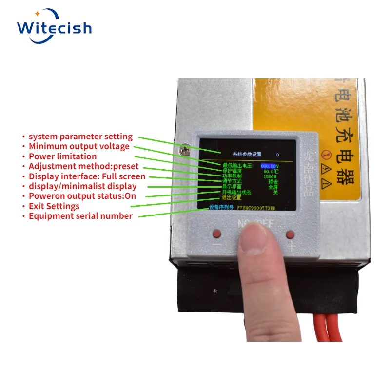 Adjustable maximum 1500w charger for lithium-ion battery, 0-15v, 0-100a, 12v, 60a, 14.6 v, 60a, 12.6 v, 50a, 40a, 30a, 20a