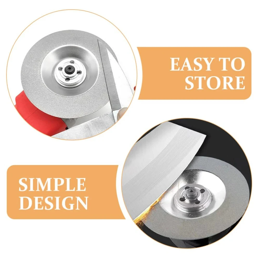 1PC Diamond Sharpening Wheel 100mm Emery Sharpening Disc Abrasive Disc 400-1000 Grit for Angle Grinder Kitchen Scissors Tools