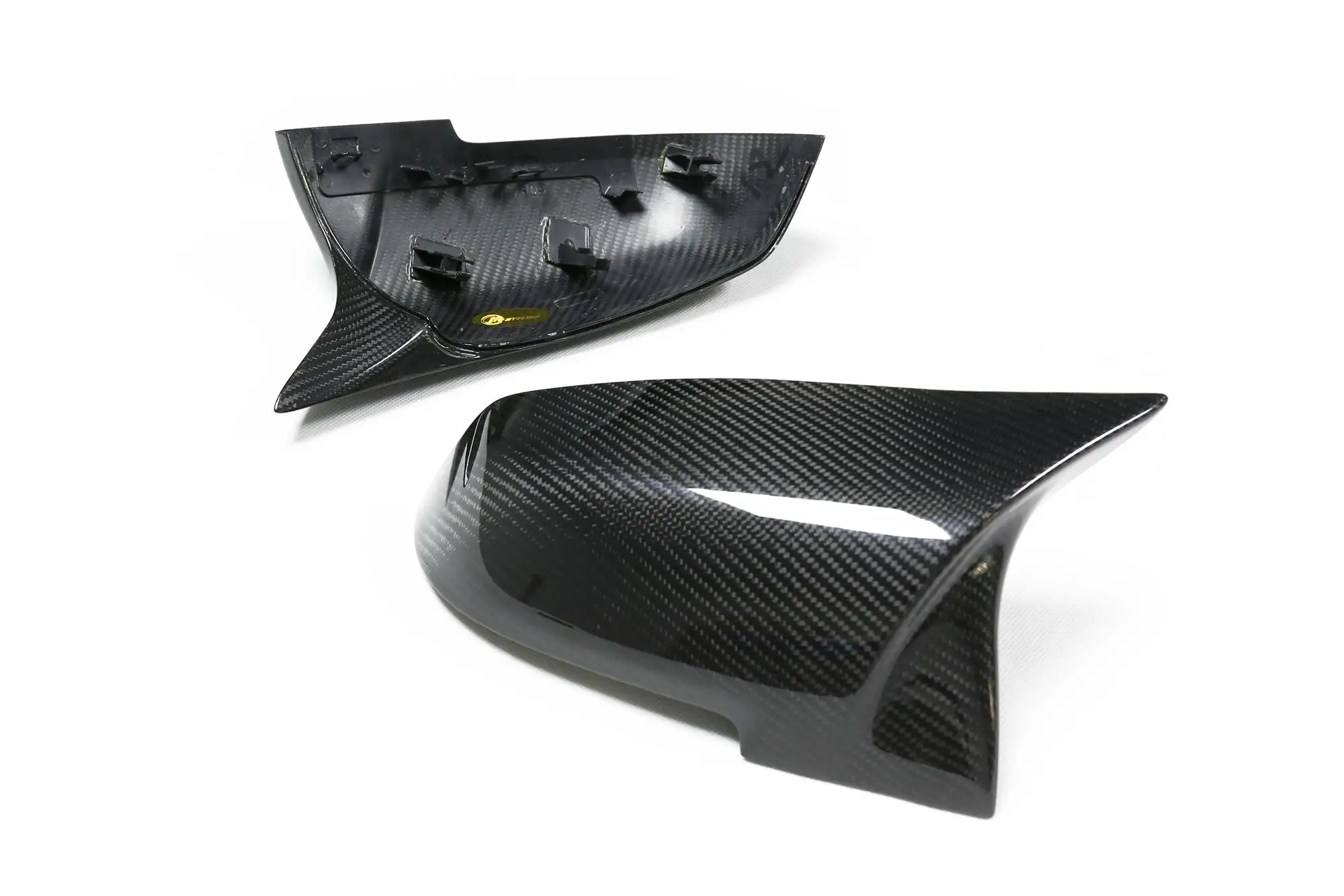 Real Dry Carbon Fiber M look Horn Mirror Cover For BMW Series 1 2 3 4 X F20 F22 F36 F30 F32 X1 E84 F21 M2 F33 F34 F87 2014-2017