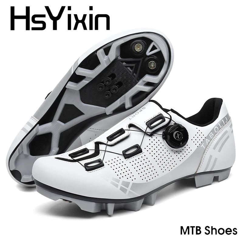 Flat Mountain Bike Shoes for Men and Women, MTB Cycling Shoes, Non-Slip Spikes for Shimano Road Bike, Speed Sneakers, Cyclocross