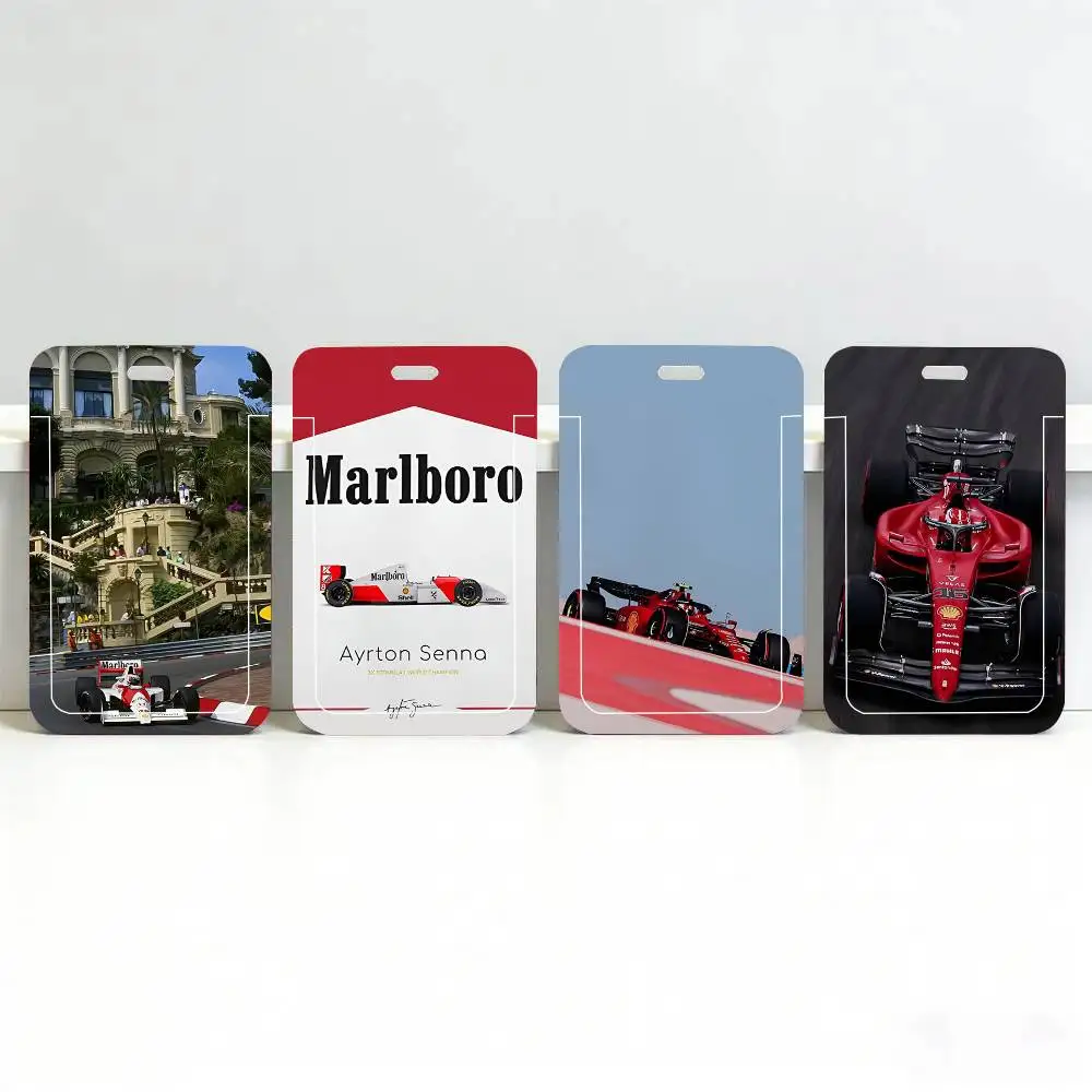 1pc Motorsport Racing Track Race Cars Enthusiasts ID Card Sleeve School Card Access ID Card Protective Sleeve Easy Push