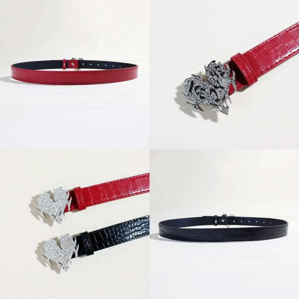 

39BB Grunge Waist Belt Chain Encrusted Rhinestones Belly Chain for Casual Wear