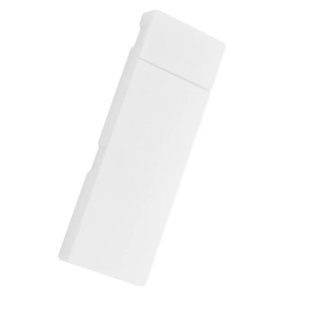 مقلمة بلاستيكية مقاس 7 × 2.5 سم صندوق أدوات مكتب كبير أبيض شفاف لتخزين حامل القلم الرصاص للمدرسة والمكتب