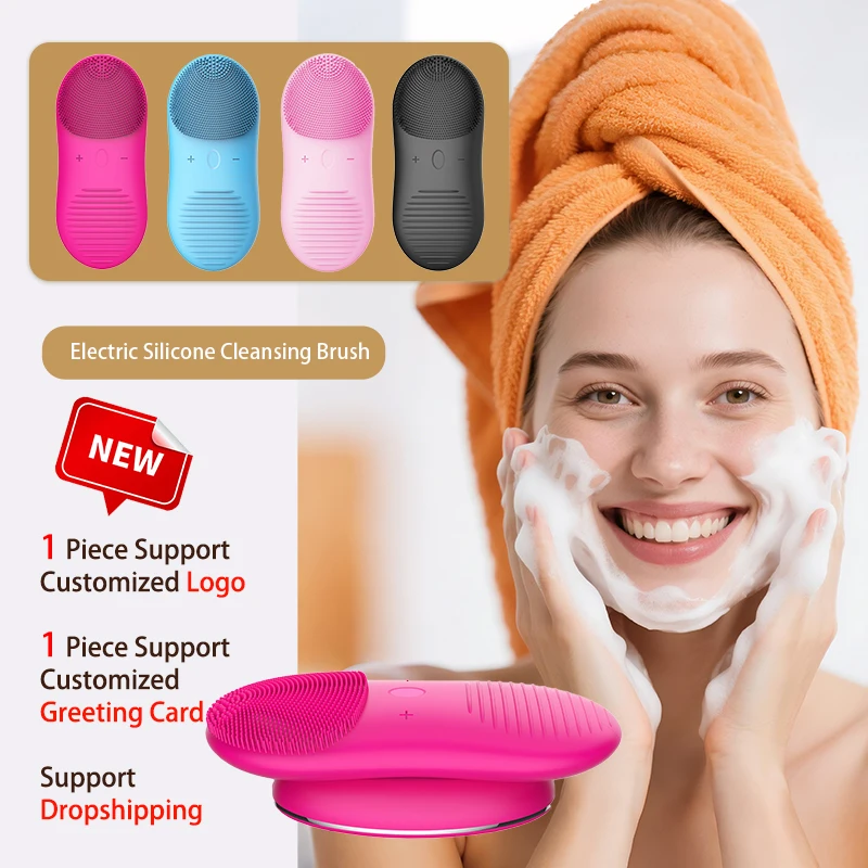 

Deep Cleansing Vibrating Silicone Facial Cleansing Brush
