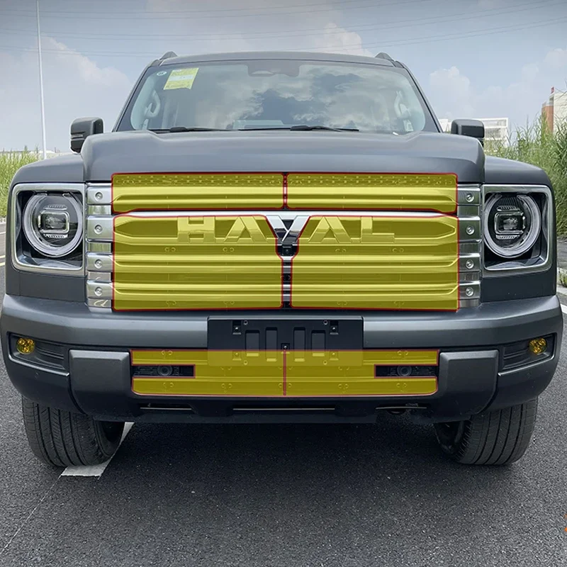 

Для Great Wall GWM Haval H9 2024 2025 передняя решетка, сетка от насекомых, вставка, защитная сетка, декоративная накладка, автомобильные аксессуары