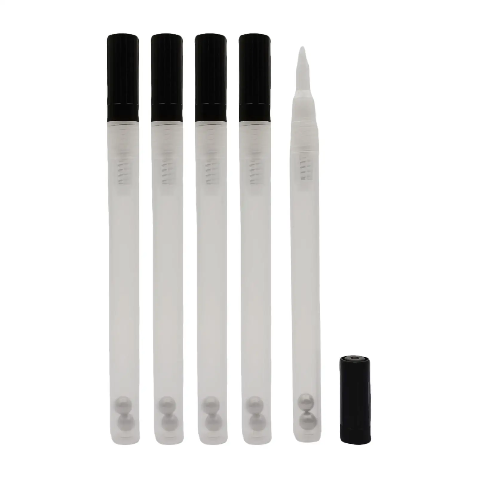 5x Plastic Fillable Empty Paint Refill Cartridges Blank Tube 0.7 Students Artists Marker for Painting Marking Tool