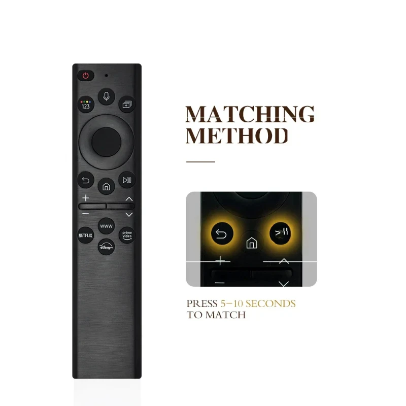 BN59-01385D بديل جهاز التحكم عن بعد الصوتي بالطاقة الشمسية لأجهزة تلفزيون سامسونج الذكية BN59-01385D متوافق مع سلسلة Neo QLED Crystal UHD