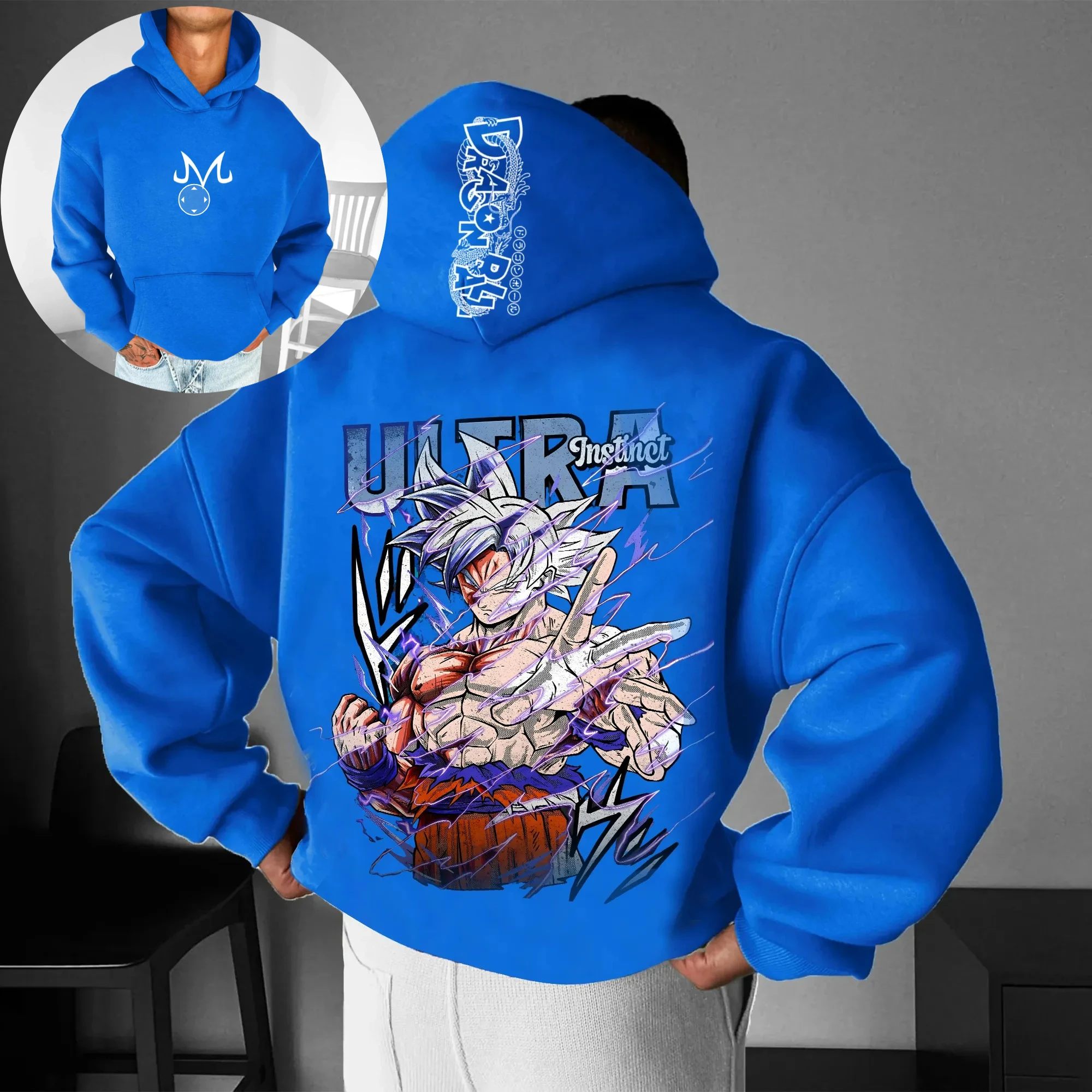 

Wukong Unisex Anime Graphics Streetwear Vintage Hoodie Casual Comfort Pullover Hoodie and Casual Sports Print Sweatpants