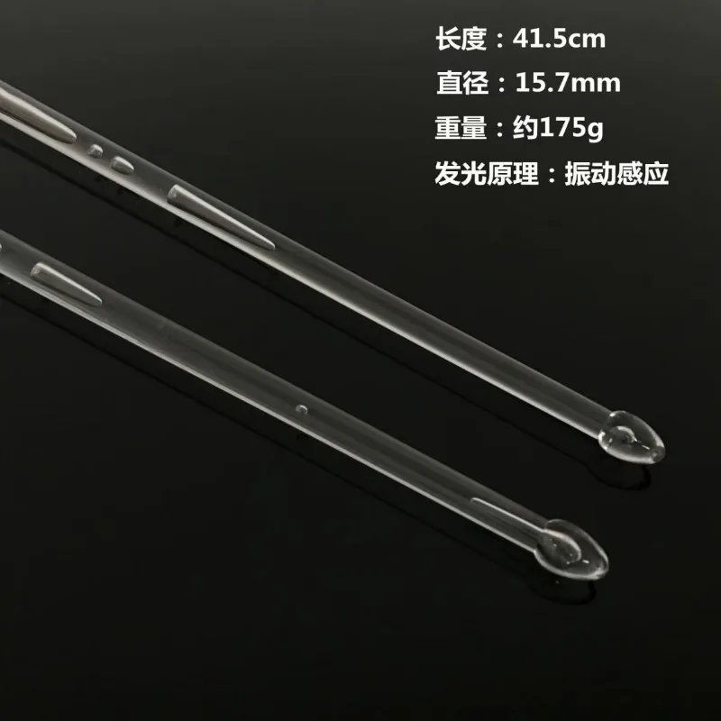 Naxilai 충전식 LED 라이트 업 드럼스틱, 드럼 스틱, 드럼 연주자용 발광 드럼 스틱, 레드 1 쌍, 에어 버블 드럼 스틱