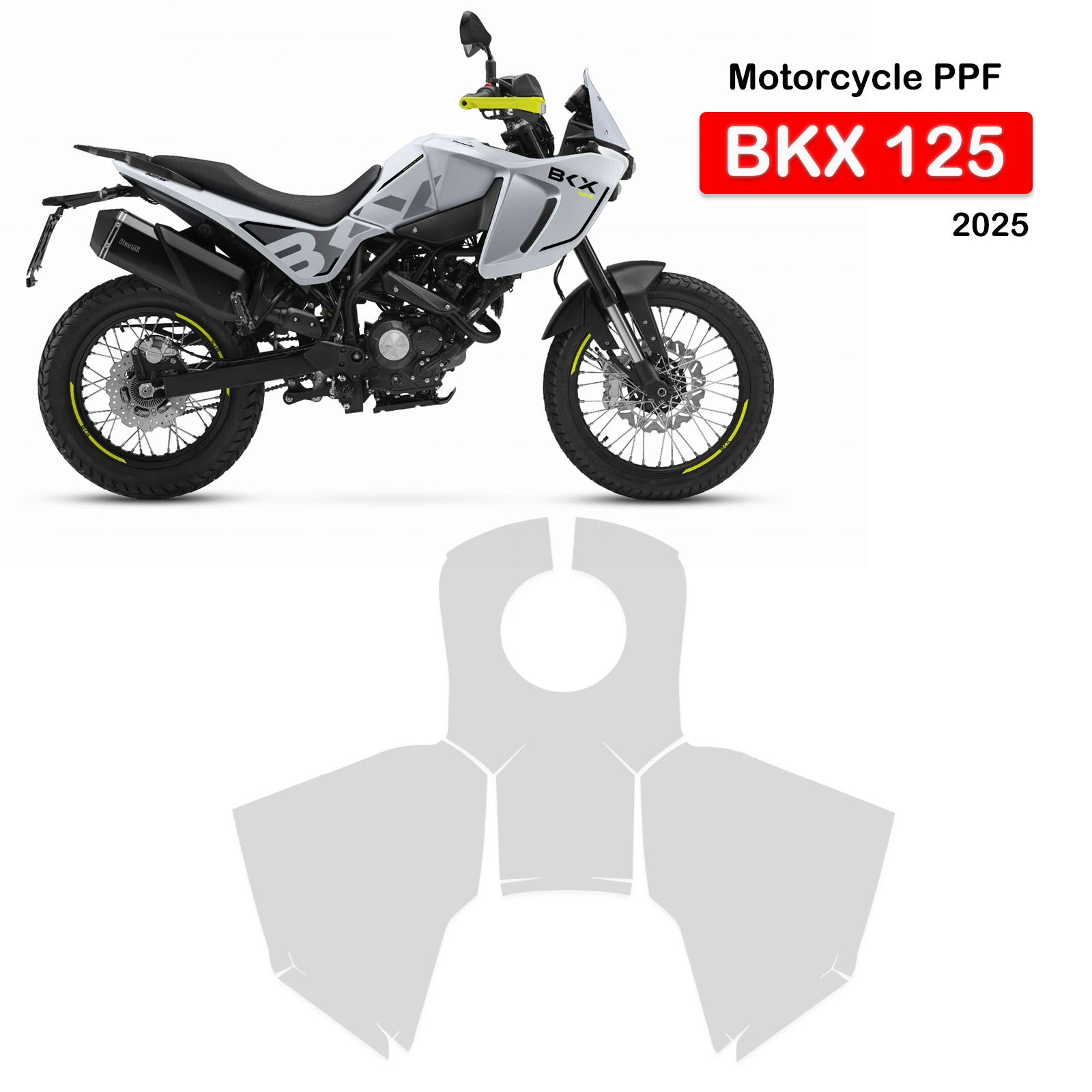 

BKX 125 PPF For BENELLI BKX 125 TPU Transparent Paint Protection Film Motorcycle PPF Fuel Tank Protective Film Anti-scratch Kit