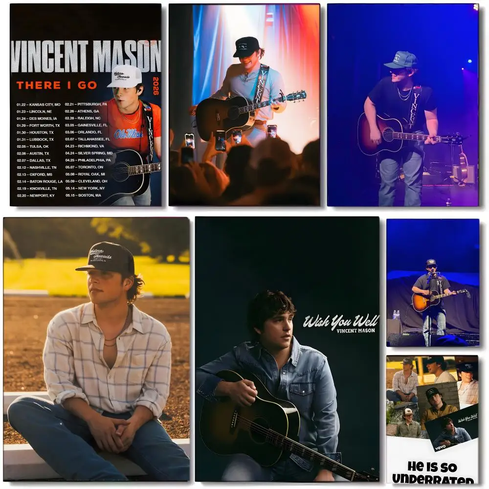 Rural Country Music V-Vincent Mason Poster Wall art print art suitable for living room bedroom bar parlor home decor gift