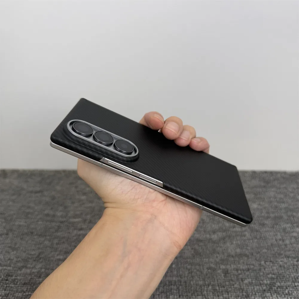 Businss 600D Carbon Fiber for Magsafe Case for Samsung Galaxy Z Fold 8 Ultra 7 6 5 Magnetic Hinge Shell Ultra-thin Protect Cover