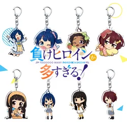 Anime Too Many Losing Heroines! Acrylic Stand Yanami Anna Yakishio Remon Anime Cosplay Keychains Pendant Car Key Chain Fans Gift