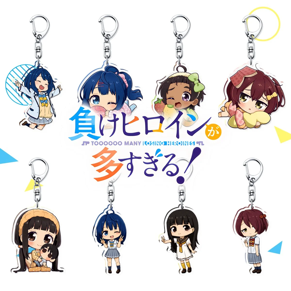 Anime Too Many Losing Heroines! Acrylic Stand Yanami Anna Yakishio Remon Anime Cosplay Keychains Pendant Car Key Chain Fans Gift