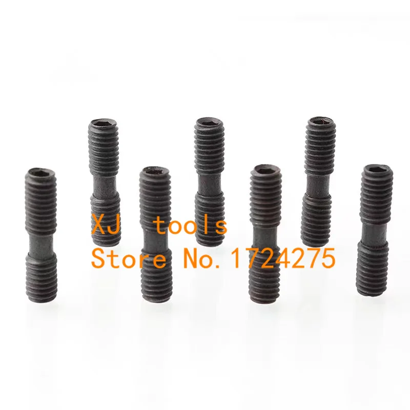 Free shipping 10pcs Clamp Screw ML0520/ML0620/ML0625/ML0630/ML0830/ML1022 CNC lathe Turning Tool Spare Screw Double screw