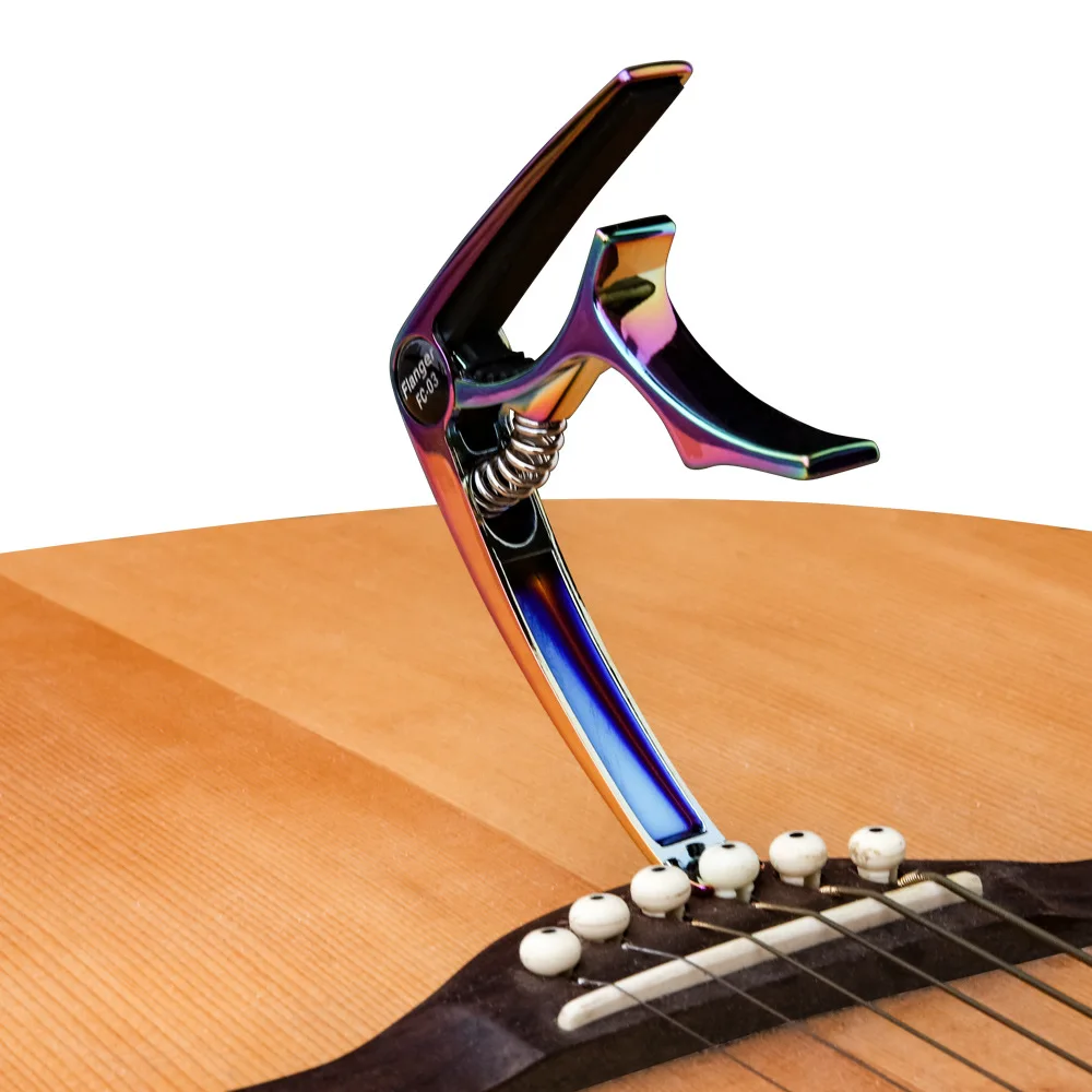 Guitar Capo Folk Acoustic Tune for Electric Guitar with Bridge Pin  Guitar Pick Slot holder Tuning Clamp Ukulele Bass Guitarra