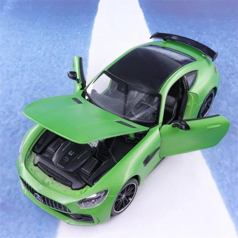 WELLY 1:24 Mercedes Benz AMG GT R Sports car Simulation Diecast Car Metal Alloy Model Car Children\'s toys collection gifts B551