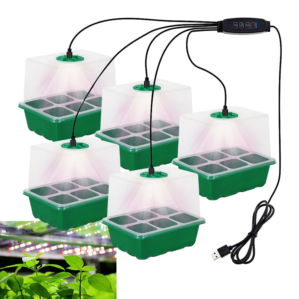 Light Color Converter Smart Plant Light 5-wire Design Adjustable Light Settings Compact Design Plant Growth Support