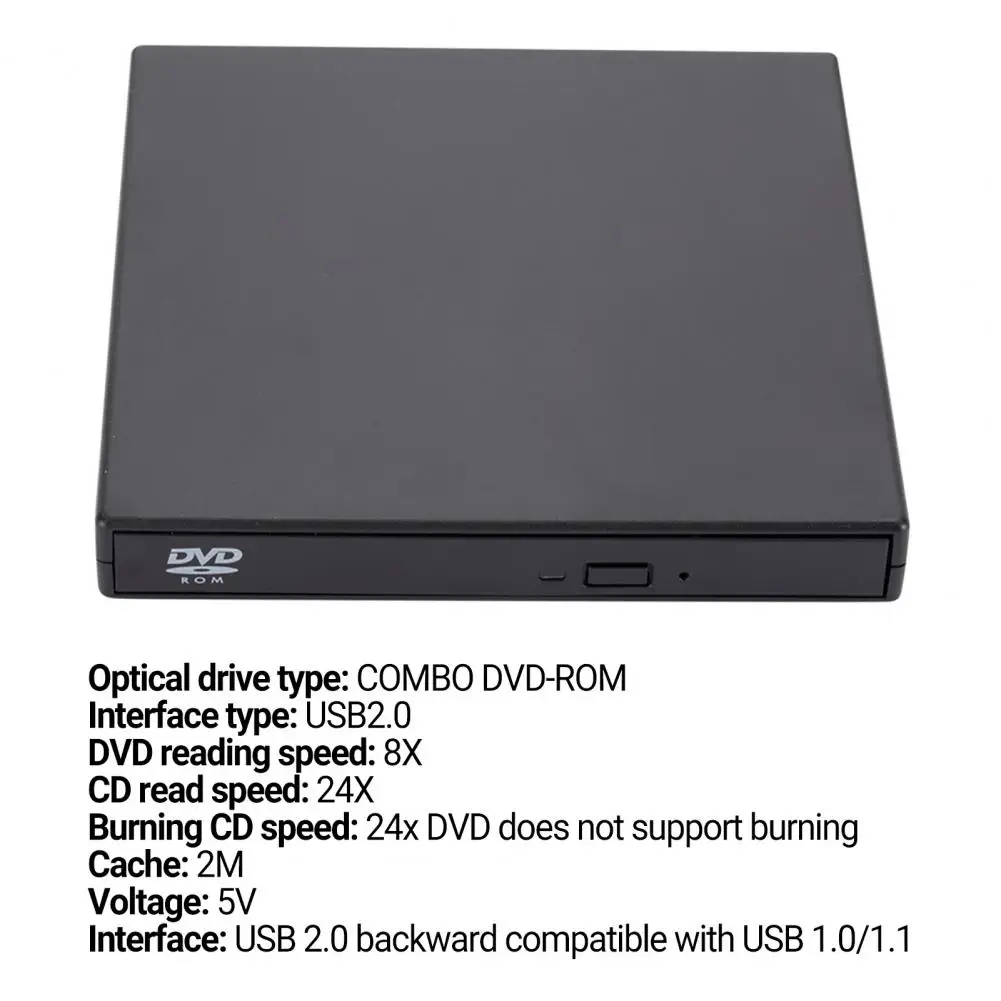 DVD for TV Portable CD DVD Players Compact DVD Supports 1080P Full HD Contains Remote Control Suitable for TV