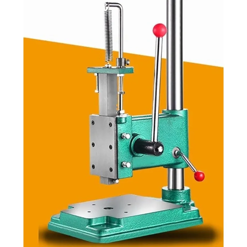 Hand Punch Press Industrial Manual Press Desktop Micro Round Square Head Punching Hand Mini Press
