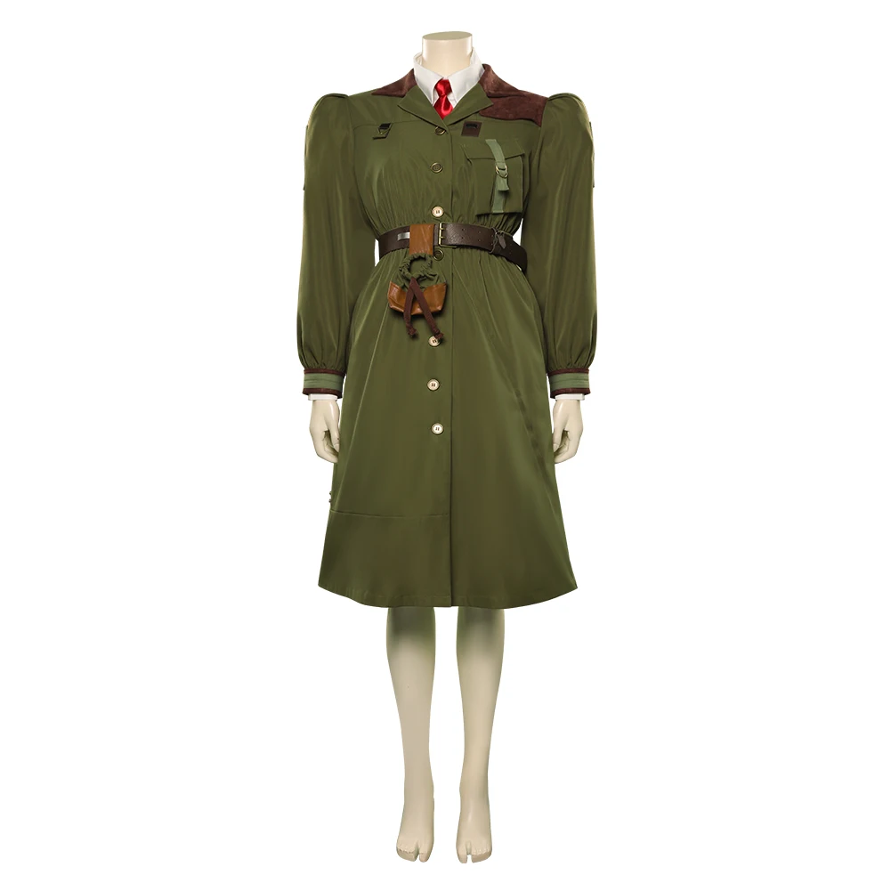 마틸다 아가타 트렌치불 코스프레 애니메이션 의상, 소녀 녹색 드레스 코트, 성인 여성 의상, 할로윈 카니발 변장 옷