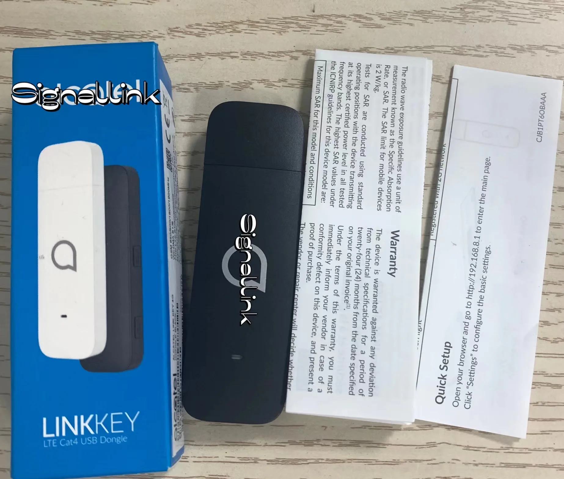 Signallink Alcatel IK41 IK41VE1 4G LTE USB INTERNET Dongle（99%new）