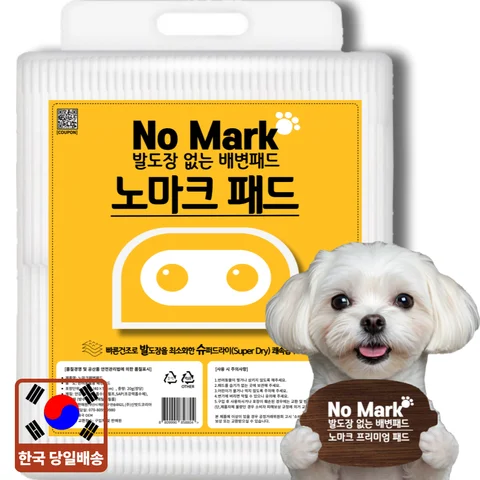 노마크 배변패드 강아지배변패드 고흡수 애견패드 소형20g 100매