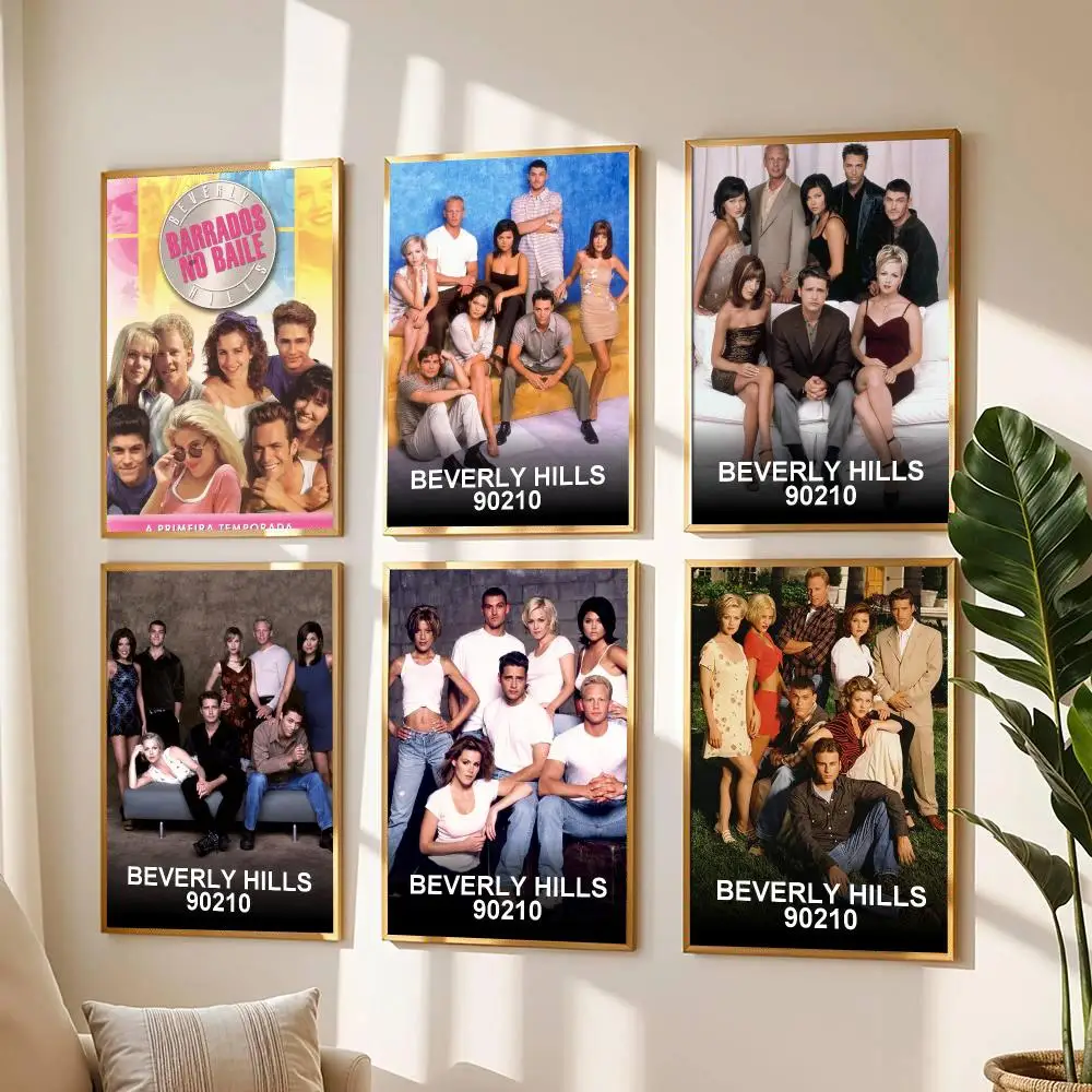 tv series B-Beverly Hills, 90210-S Poster Modern Wall Decal for Living Room Cafe Office Bar and Bedroom