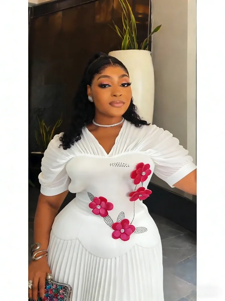 EGRM Pleated Dresses For Women 2026 Wedding Party Prom Gown Plus Size Short Sleeve Tops And Skirt 2 Piece Set Clothing 8G1037