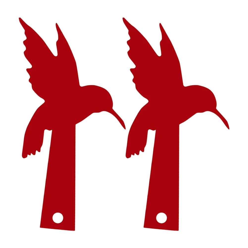 

2Pcs Red Cardinal Bird Mailbox Decor Acrylic Garden Yard Decoration Flag Replacement Decorative Sign for Exterior