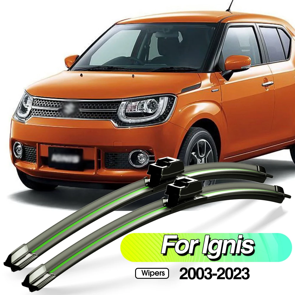 

For Suzuki Ignis 2003-2023 2pcs Front Windshield Wiper Blades Windscreen Window Accessories 2004 2008 2014 2016 2017 2018 2020